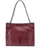 Saint Laurent Niki Medium Shopper Bag - Red