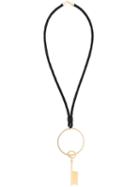 Givenchy Key Charm Necklace, Women's, Black