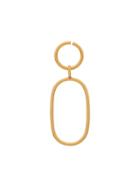 Maya Magal Oval Outline Hoop Earring - Gold