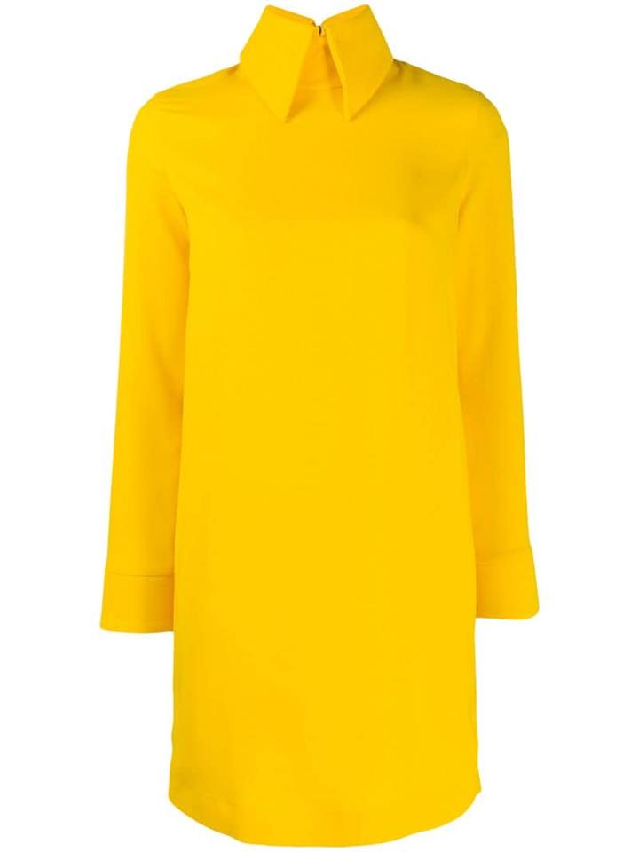Erika Cavallini Shift Shirt Dress - Yellow