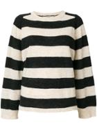 Humanoid Striped Sweater - Black