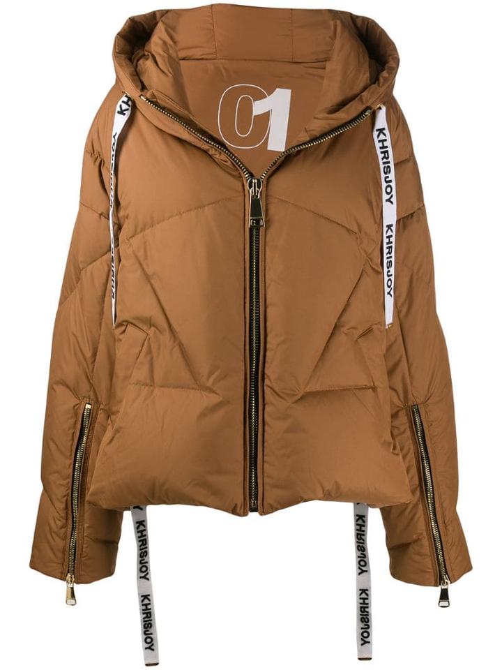 Khrisjoy Oversized Padded Jacket - Brown