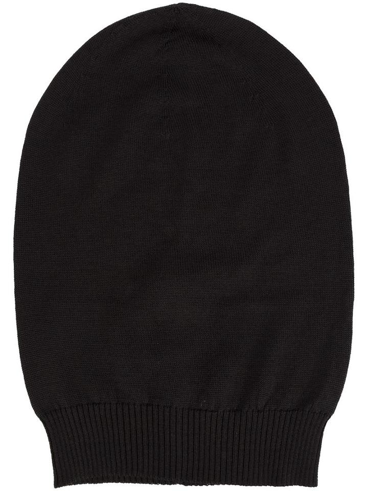 Rick Owens 'big Hat' Beanie, Men's, Black, Virgin Wool