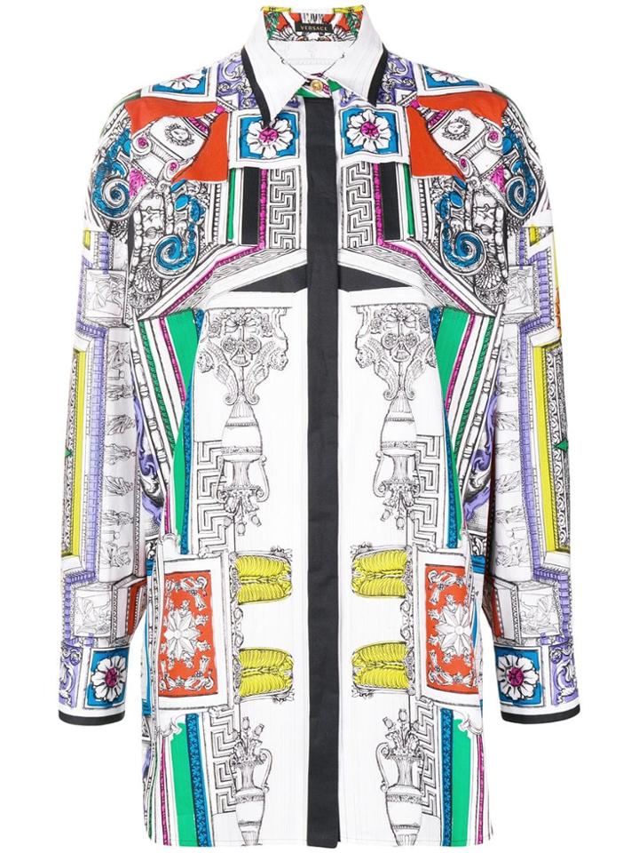 Versace Il Tempio Popeline Shirt - White