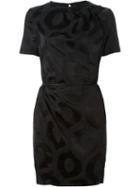 Isabel Marant - 'servane' Jacquard Dress - Women - Cotton/ramie/viscose - 42, Black, Cotton/ramie/viscose