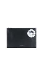 Alexander Mcqueen Skull Print Pouch - Black