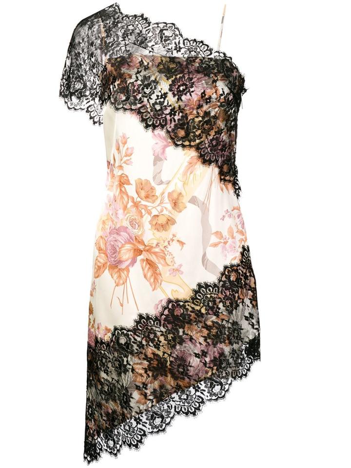 Christopher Kane Valence And Lace Trim Dress - Nude & Neutrals