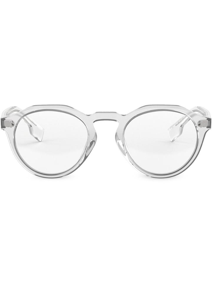 Burberry Eyewear Keyhole Round Optical Glasses - 30241w Transparent