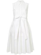 Delpozo Belted Shirt Dress - White