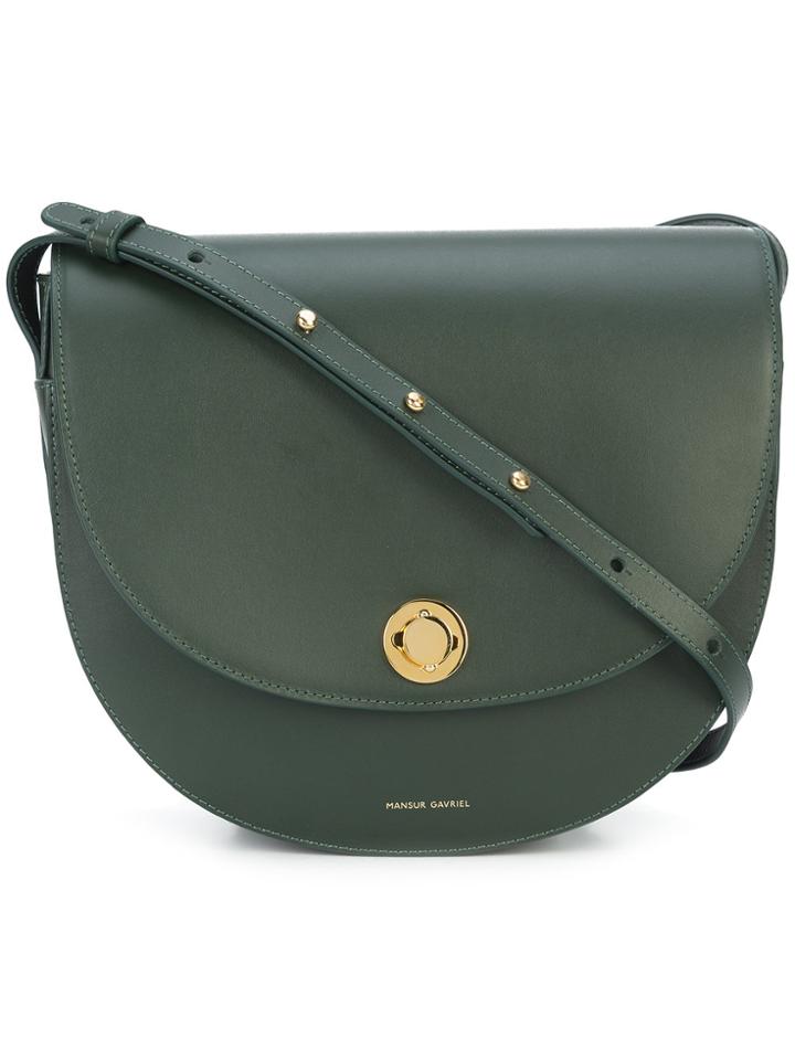 Mansur Gavriel Saddle Shoulder Bag - Green