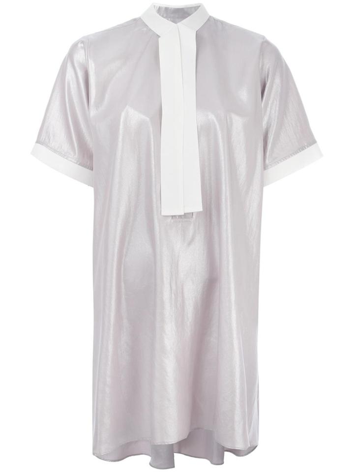 Mm6 Maison Margiela Metallic Effect Dress