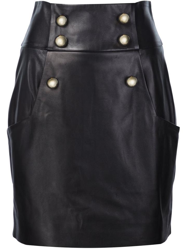 Alexandre Vauthier Buttoned High Waisted Skirt