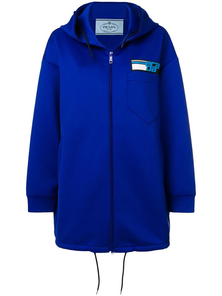 Prada Hooded Coat - Pink & Purple
