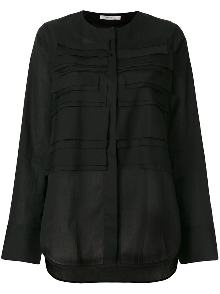 Lareida Layered Bib Shirt - Black