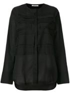Lareida Layered Bib Shirt - Black