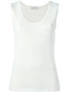 Maison Ullens Scoop Neck Knit Tank Top - Nude & Neutrals
