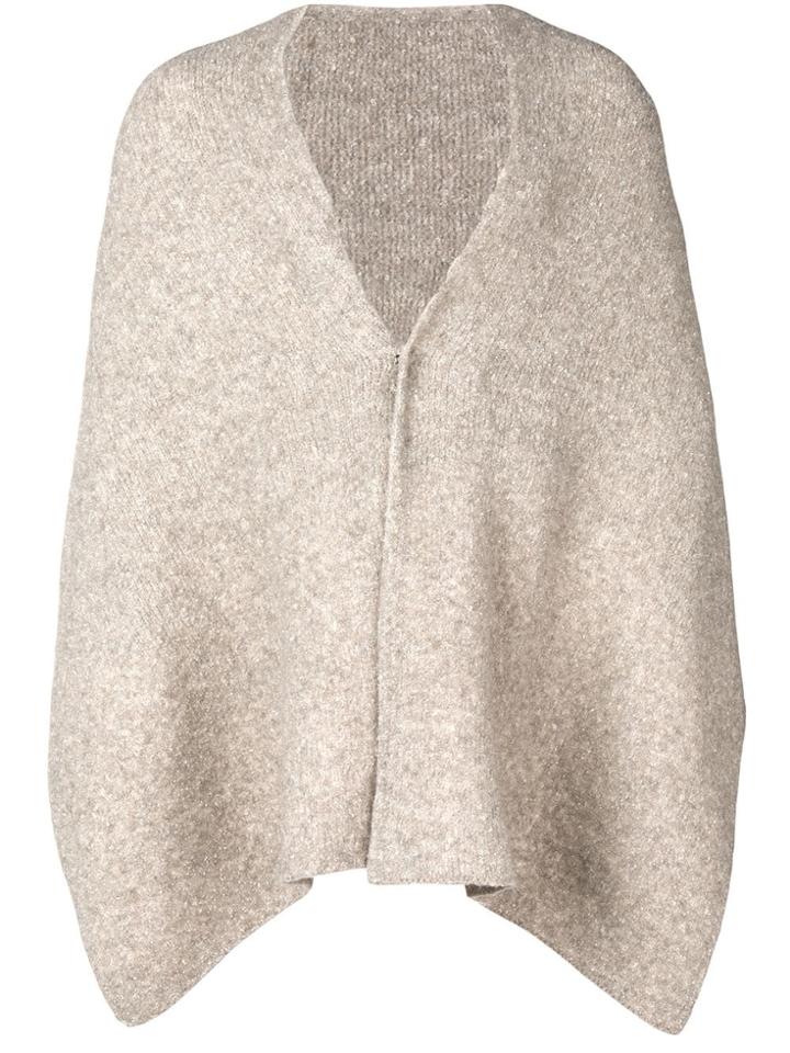 Ma'ry'ya Deep V-neck Shawl - Nude & Neutrals