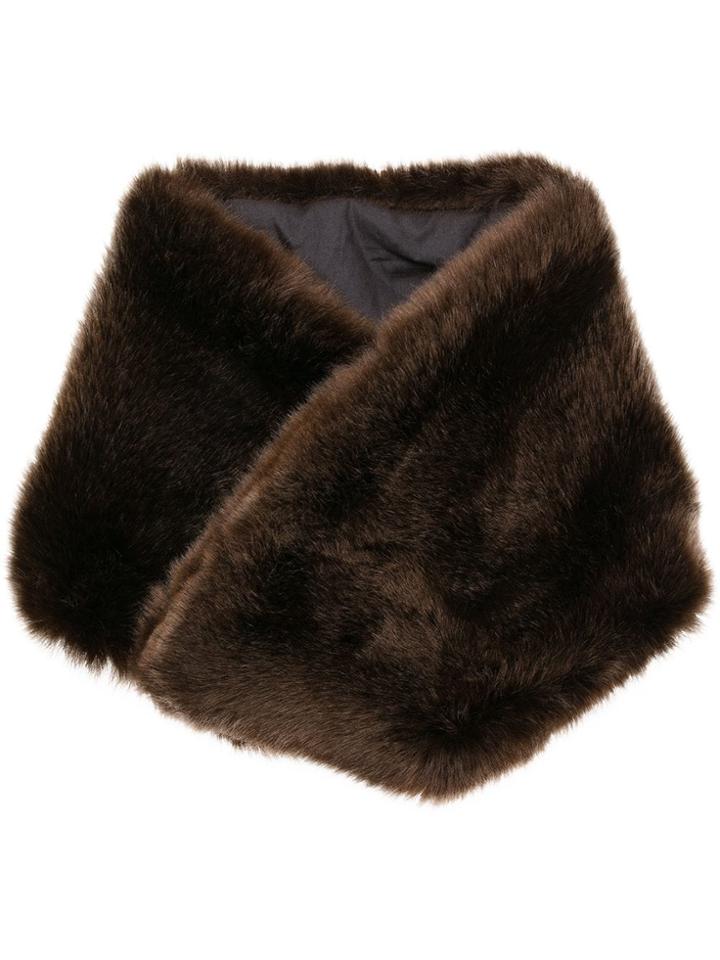 Tagliatore Rabbit Fur Collar - Brown