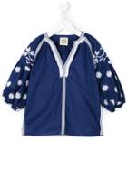Douuod Kids - Embroidered Jacket - Kids - Cotton - 6 Yrs, Blue