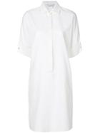 Max Mara Cocoon-shaped Shirt Dress - White