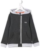 Boss Kids Two-tone Logo Hoodie, Boy's, Size: 8 Yrs, Grey