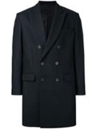 Ami Paris Double Breasted Coat - Blue