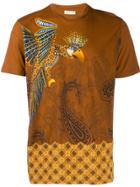 Etro Parrot And Paisley Print T-shirt - Brown