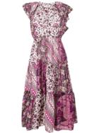 Ulla Johnson Contrast Print Dress - Pink