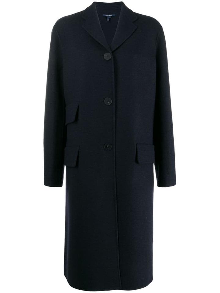 Sofie D'hoore Classic Single-breasted Coat - Blue