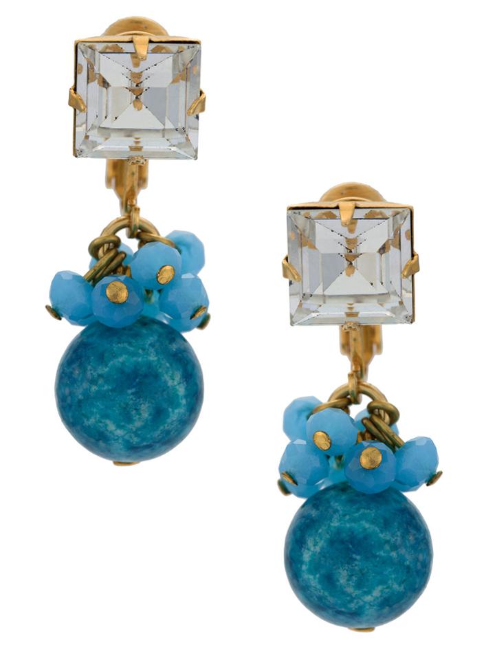 Serpui Embellished Earrings - Metallic