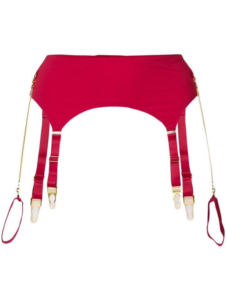 Maison Close Tapage Nocturne Garter Belt - Red