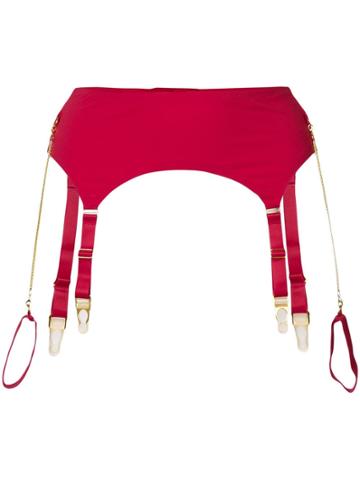 Maison Close Tapage Nocturne Garter Belt - Red