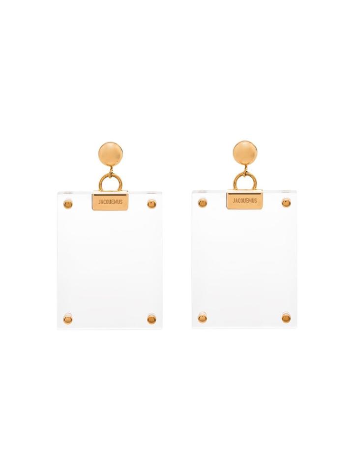 Jacquemus Photo Frame Earrings - Neutrals