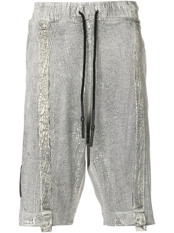Newams Drawstring Fitted Shorts - Grey