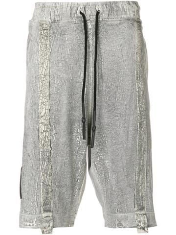 Newams Drawstring Fitted Shorts - Grey