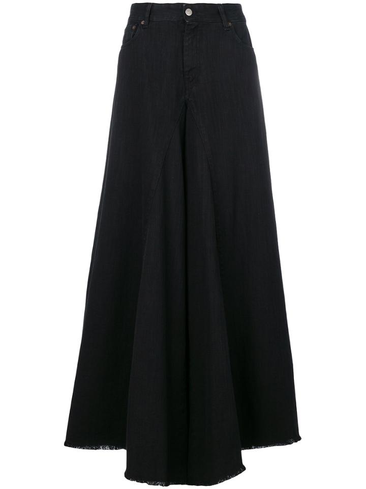 Mm6 Maison Margiela Wide Leg Jeans - Black