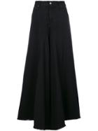 Mm6 Maison Margiela Wide Leg Jeans - Black