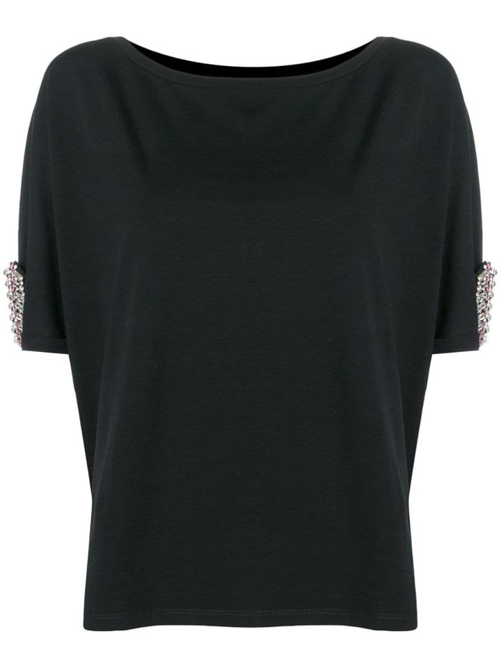 Liu Jo Crystal Embellished Top - Black