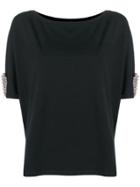Liu Jo Crystal Embellished Top - Black