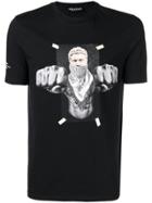 Neil Barrett Freedom Fighters Printed T-shirt - Black