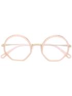 Chloé Eyewear Round Frame Glasses - Pink