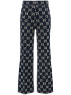 Gucci Gg Logo Cropped Jersey Trousers - Unavailable