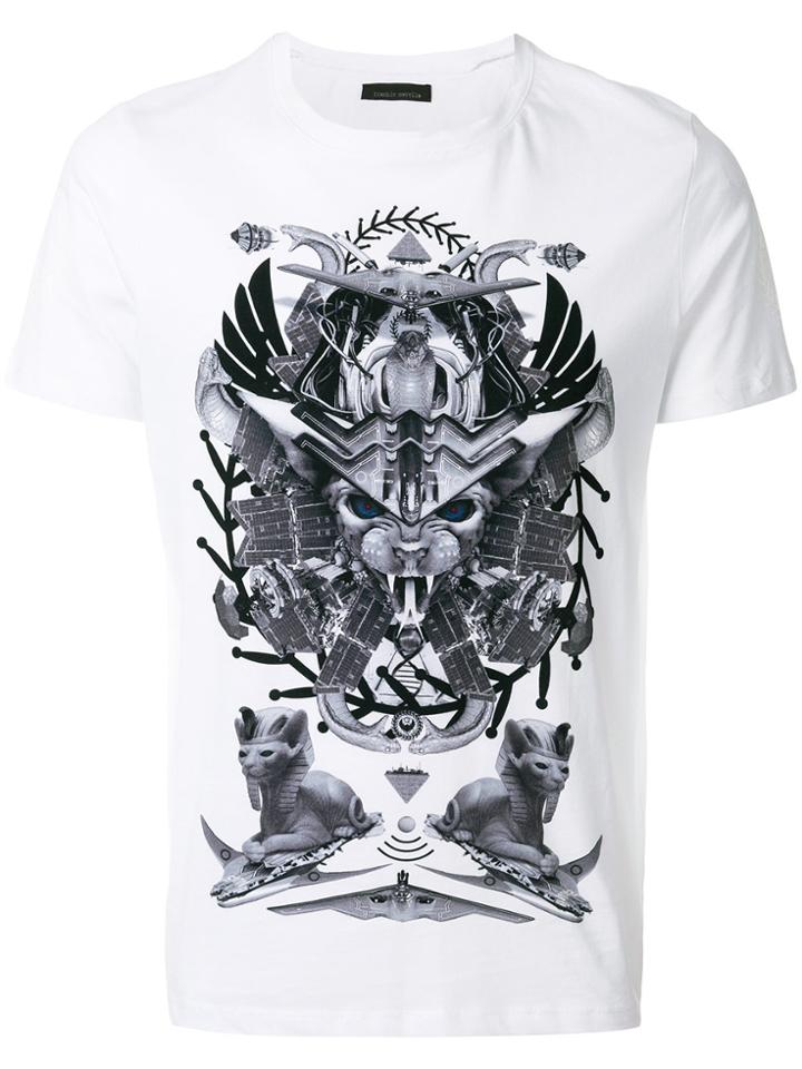 Frankie Morello Space Egypt Print T-shirt - White