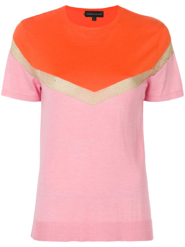 Cashmere In Love Igne Knitted Top - Pink & Purple