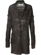 Isabel Benenato Oversized Textured Cardigan