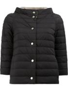 Herno Reversible Padded Jacket, Women's, Size: 44, Black, Feather Down/polyamide/polyurethane