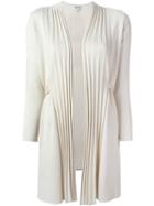 Armani Collezioni Pleated Lapel Cardigan