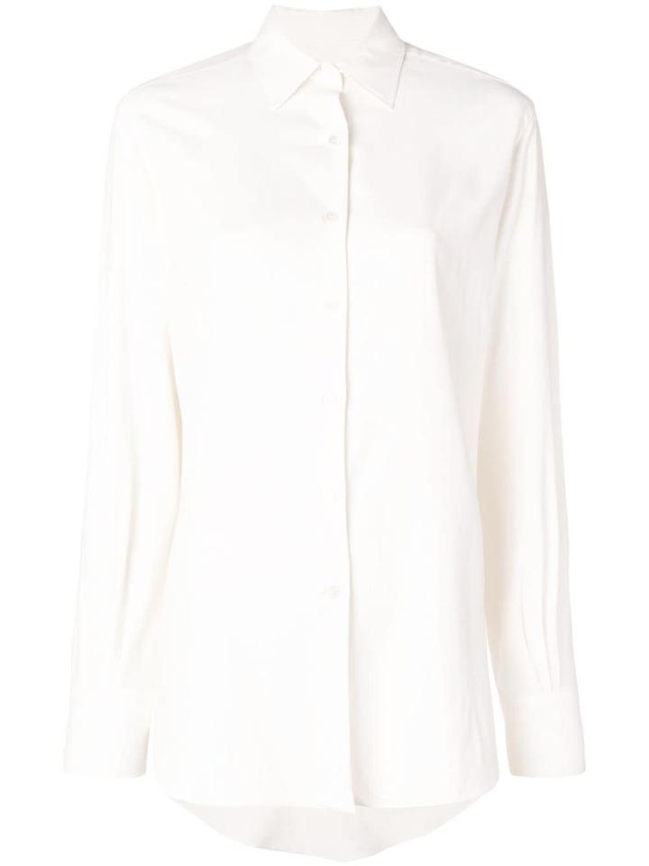Holland & Holland Long-sleeve Flared Shirt - White