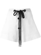 Marni Tie-waist Skirt, Women's, Size: 42, White, Cotton/linen/flax