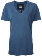 Icons - Classic T-shirt - Women - Cotton - L, Blue, Cotton